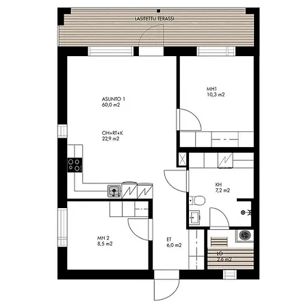 Tuomenkartano C4 Iso Saunalla Apartament *